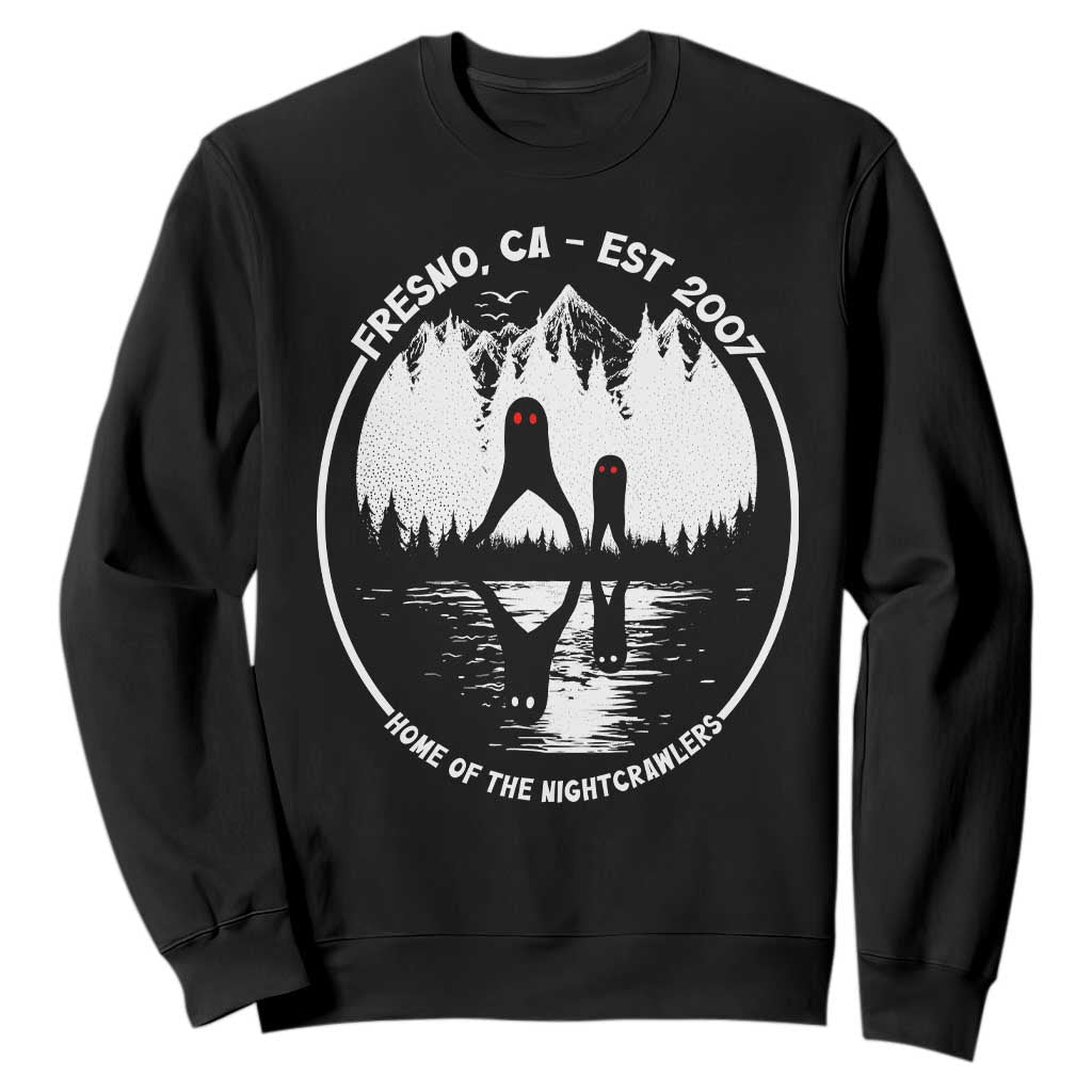 Home Of The Fresno Nightcrawlers Sweatshirt California Cryptid Hunter TS12 Black Print Your Wear