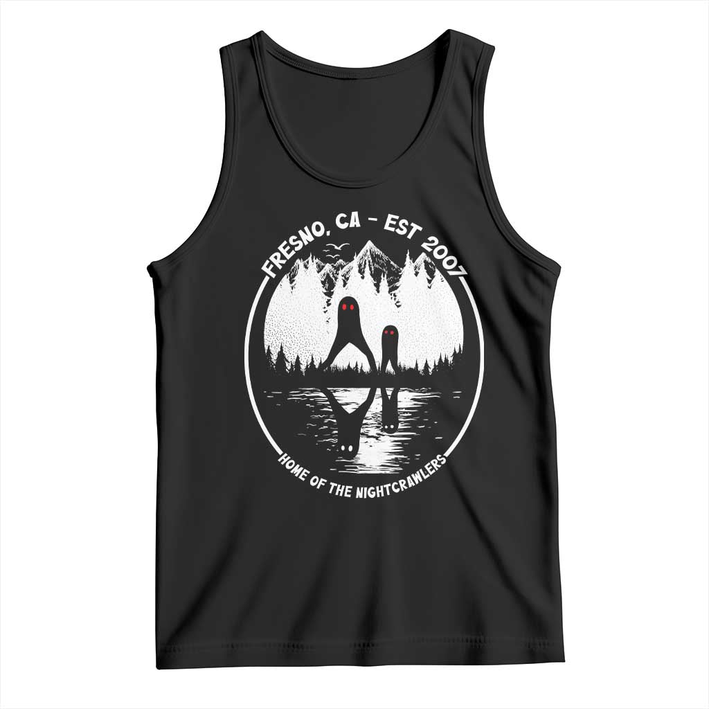 Home Of The Fresno Nightcrawlers Tank Top California Cryptid Hunter TS12 Black Print Your Wear
