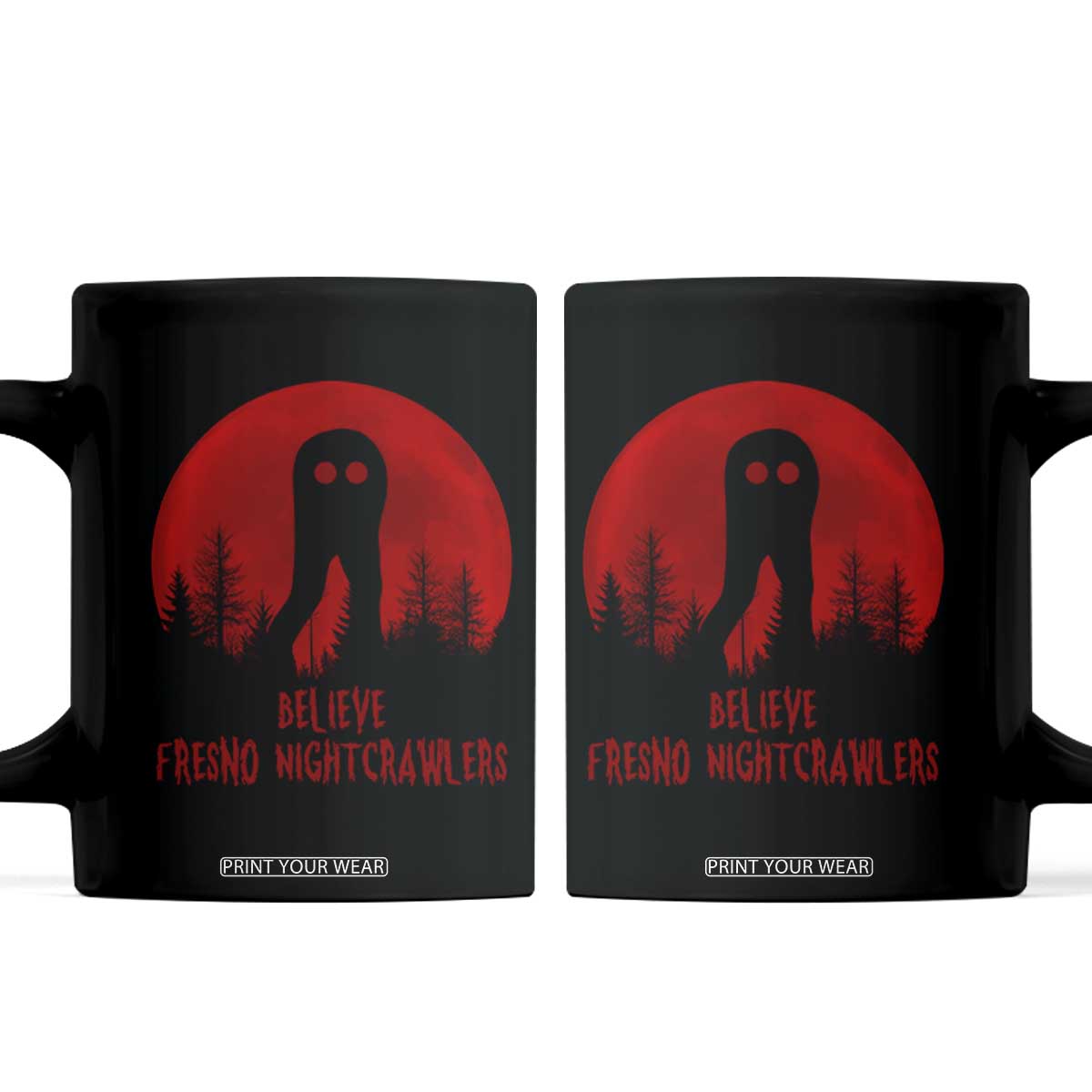Believe In Fresno Nightcrawlers Coffee Mug California Cryptid Hunter Gift TS12 Black Print Your Wear