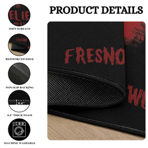 Believe In Fresno Nightcrawlers Round Rug California Cryptid Hunter Gift