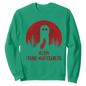 Believe In Fresno Nightcrawlers Sweatshirt California Cryptid Hunter Gift TS12 Irish Green Print Your Wear