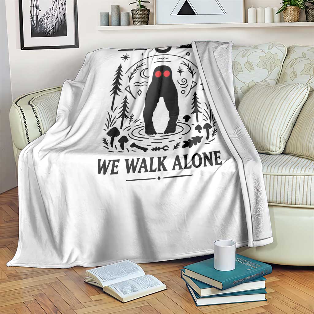 We Walk Alone Fresno Nightcrawler Throw Blanket California Cryptid Hunter TS12 Print Your Wear