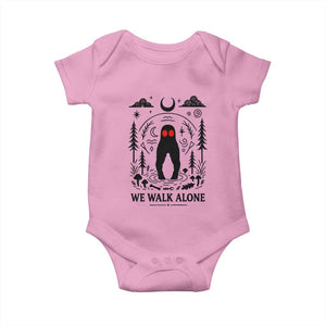 We Walk Alone Fresno Nightcrawler Baby Onesie California Cryptid Hunter TS12 Light Pink Print Your Wear