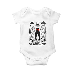 We Walk Alone Fresno Nightcrawler Baby Onesie California Cryptid Hunter TS12 White Print Your Wear