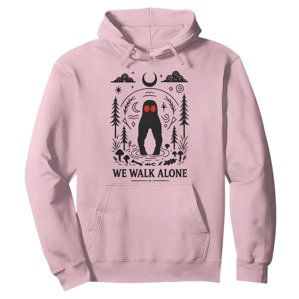 We Walk Alone Fresno Nightcrawler Hoodie California Cryptid Hunter TS12 Light Pink Print Your Wear