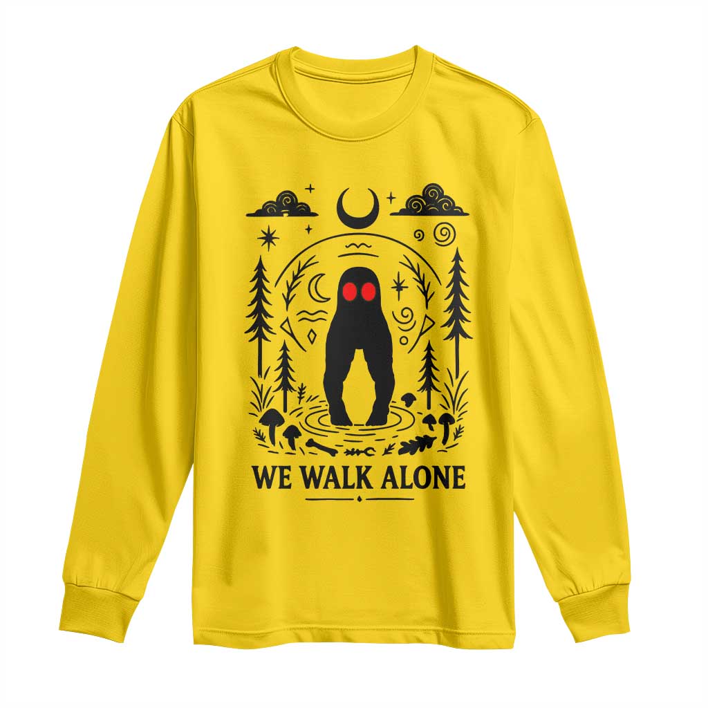 We Walk Alone Fresno Nightcrawler Long Sleeve Shirt California Cryptid Hunter TS12 Daisy Print Your Wear