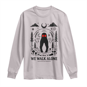 We Walk Alone Fresno Nightcrawler Long Sleeve Shirt California Cryptid Hunter TS12 Ice Gray Print Your Wear