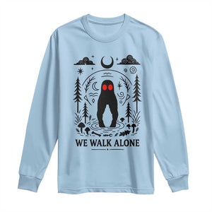 We Walk Alone Fresno Nightcrawler Long Sleeve Shirt California Cryptid Hunter TS12 Light Blue Print Your Wear