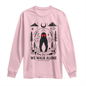 We Walk Alone Fresno Nightcrawler Long Sleeve Shirt California Cryptid Hunter TS12 Light Pink Print Your Wear