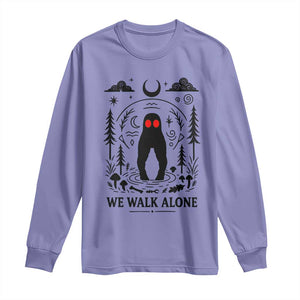 We Walk Alone Fresno Nightcrawler Long Sleeve Shirt California Cryptid Hunter TS12 Violet Print Your Wear