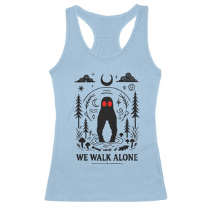 We Walk Alone Fresno Nightcrawler Racerback Tank Top California Cryptid Hunter TS12 Light Blue Print Your Wear