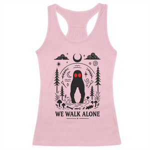 We Walk Alone Fresno Nightcrawler Racerback Tank Top California Cryptid Hunter TS12 Light Pink Print Your Wear