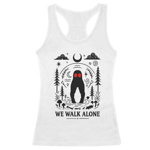 We Walk Alone Fresno Nightcrawler Racerback Tank Top California Cryptid Hunter TS12 White Print Your Wear