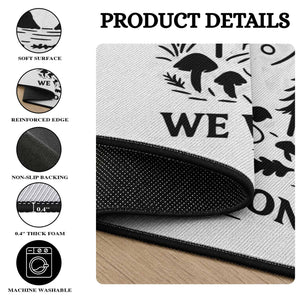 We Walk Alone Fresno Nightcrawler Round Rug California Cryptid Hunter