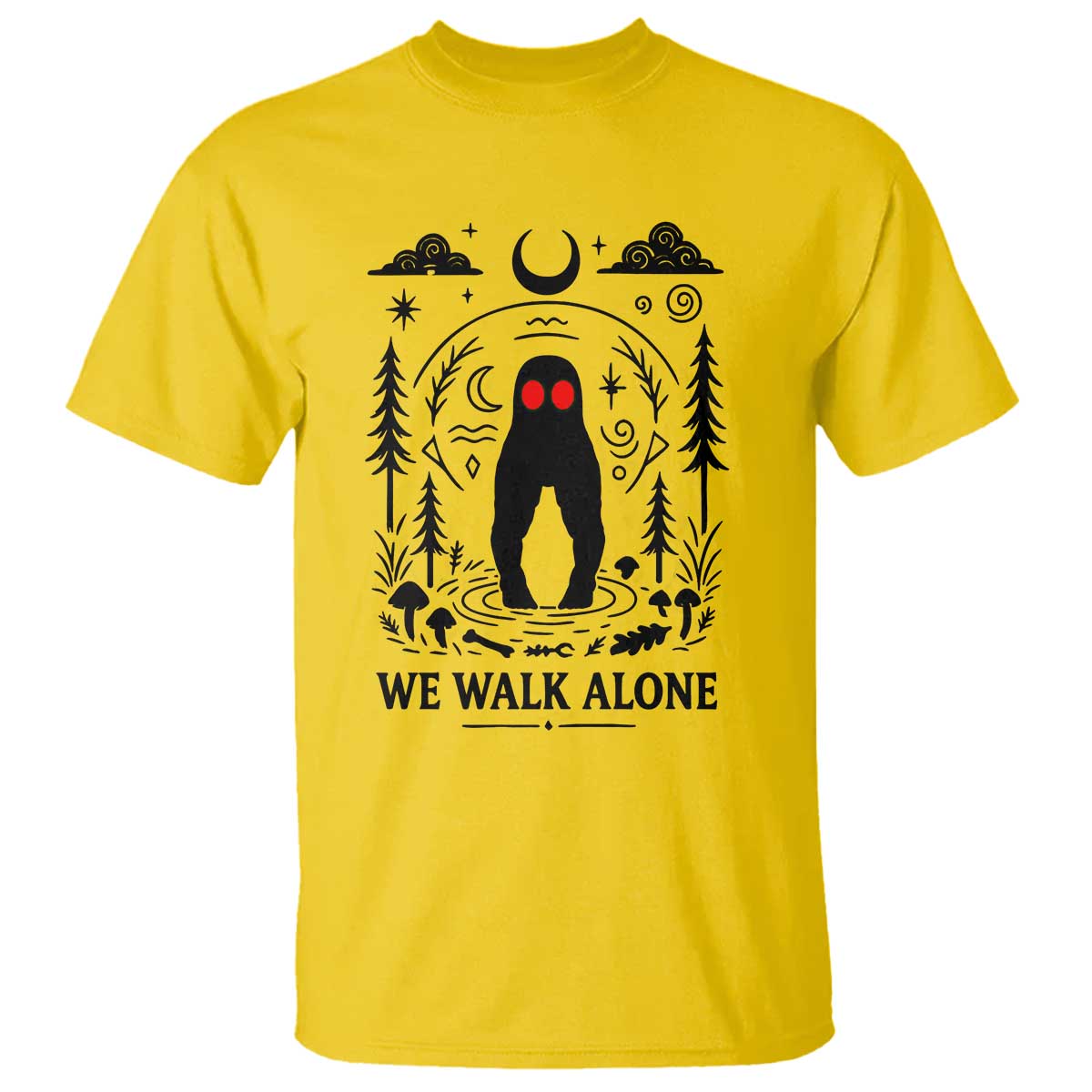 We Walk Alone Fresno Nightcrawler T Shirt California Cryptid Hunter TS12 Daisy Print Your Wear