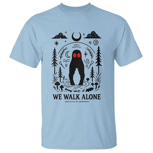 We Walk Alone Fresno Nightcrawler T Shirt California Cryptid Hunter TS12 Light Blue Print Your Wear