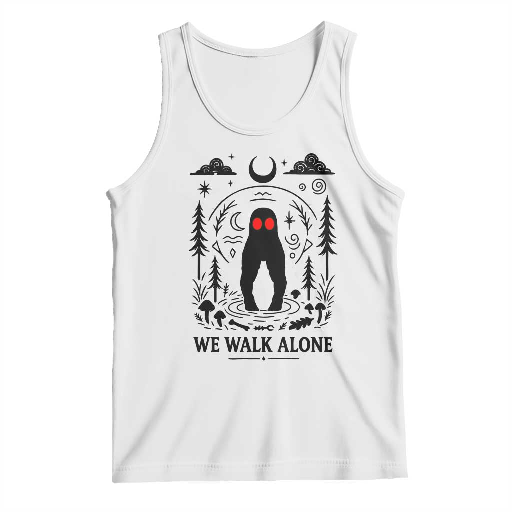 We Walk Alone Fresno Nightcrawler Tank Top California Cryptid Hunter TS12 White Print Your Wear