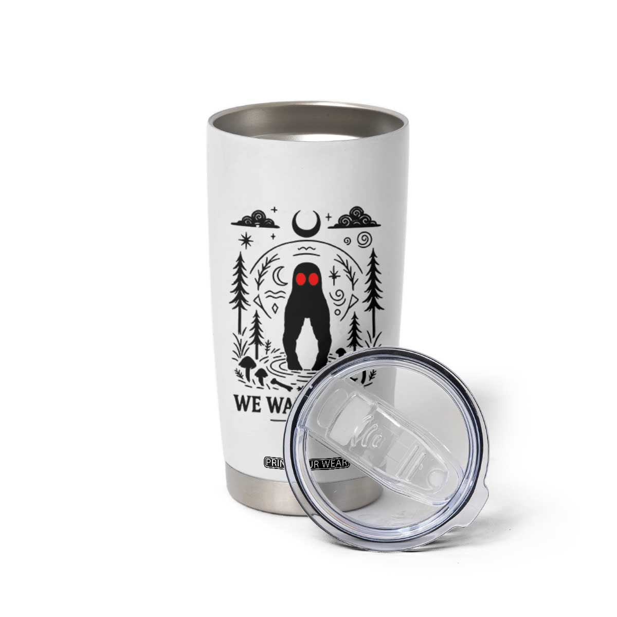 We Walk Alone Fresno Nightcrawler Tumbler Cup California Cryptid Hunter TS12 Print Your Wear