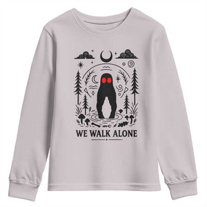 We Walk Alone Fresno Nightcrawler Youth Sweatshirt California Cryptid Hunter TS12 Ice Gray Print Your Wear