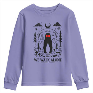 We Walk Alone Fresno Nightcrawler Youth Sweatshirt California Cryptid Hunter TS12 Violet Print Your Wear