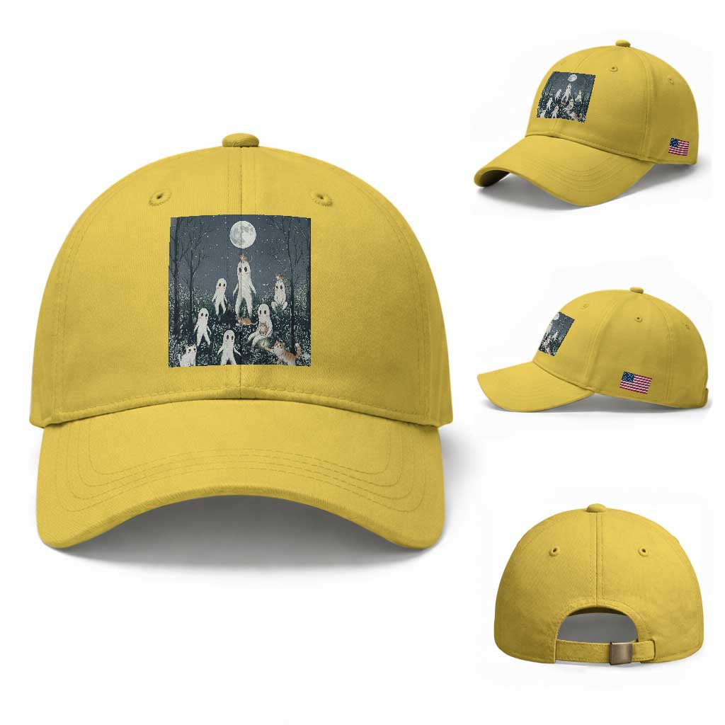 Fresno Nightkittens Nightcrawler Baseball Cap Funny Horror Cat Cryptid Lover Gift TS12 Baseball Cap Universal Fit Yellow Print Your Wear