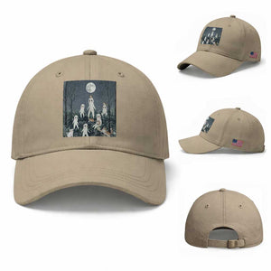 Fresno Nightkittens Nightcrawler Baseball Cap Funny Horror Cat Cryptid Lover Gift TS12 Baseball Cap Universal Fit Khaki Print Your Wear