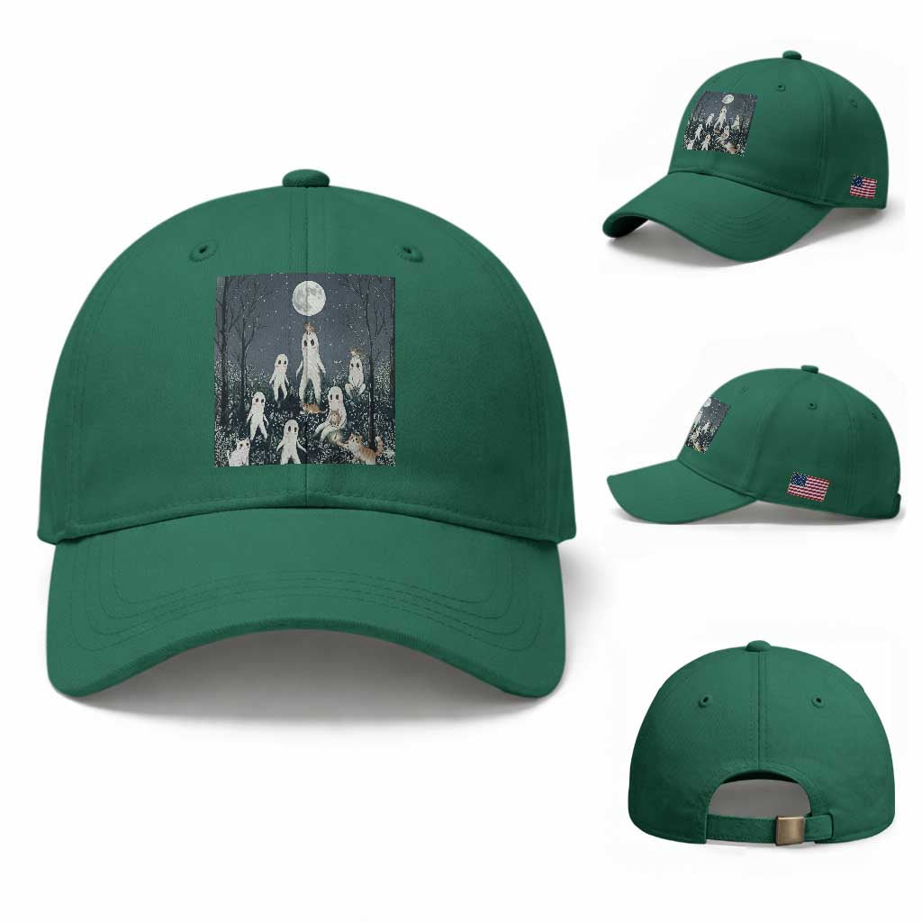 Fresno Nightkittens Nightcrawler Baseball Cap Funny Horror Cat Cryptid Lover Gift TS12 Baseball Cap Universal Fit Irish Green Print Your Wear