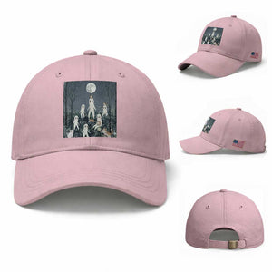 Fresno Nightkittens Nightcrawler Baseball Cap Funny Horror Cat Cryptid Lover Gift TS12 Baseball Cap Universal Fit Light Pink Print Your Wear