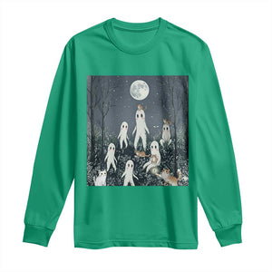 Fresno Nightkittens Nightcrawler Long Sleeve Shirt Funny Horror Cat Cryptid Lover Gift TS12 Irish Green Print Your Wear