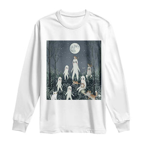 Fresno Nightkittens Nightcrawler Long Sleeve Shirt Funny Horror Cat Cryptid Lover Gift TS12 White Print Your Wear