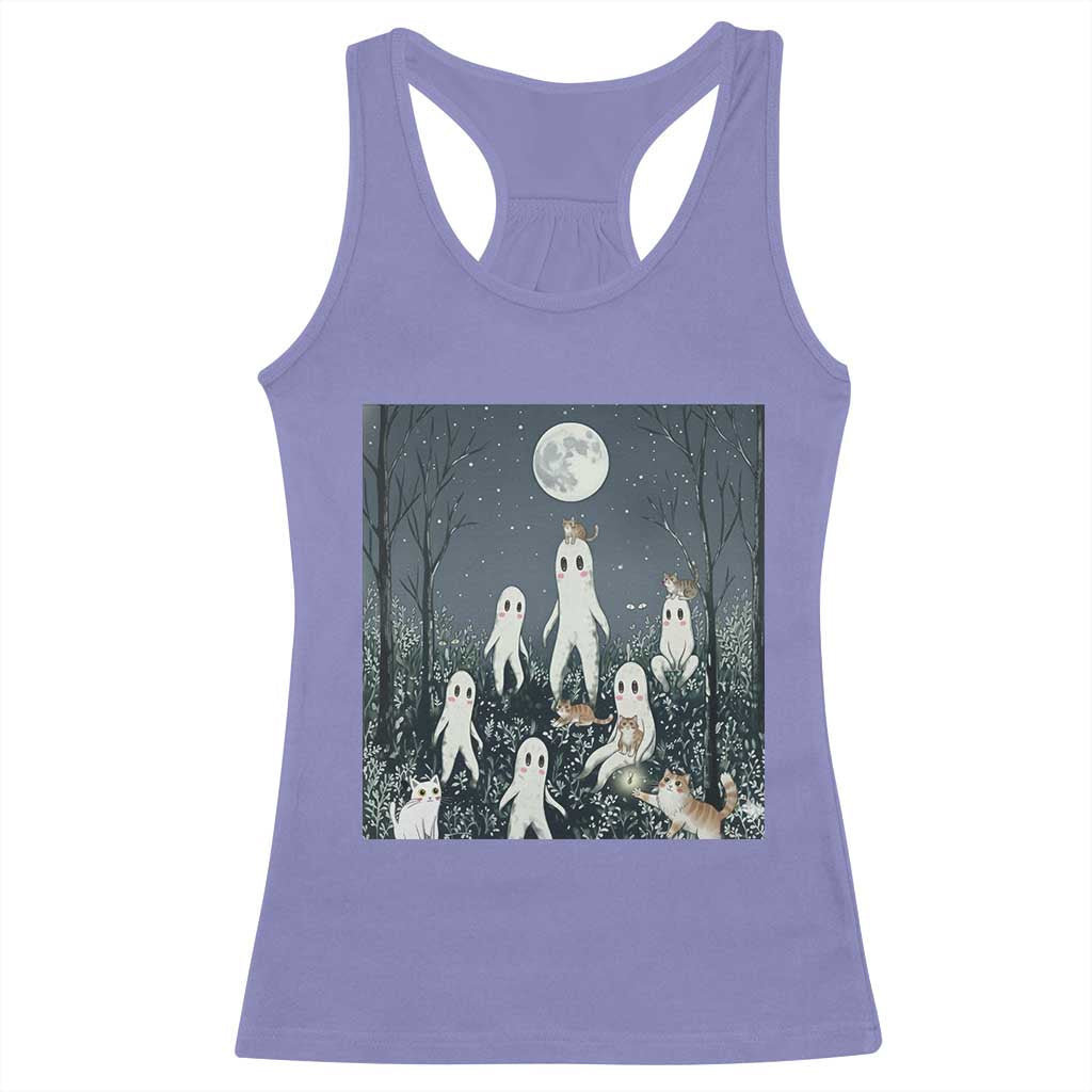 Fresno Nightkittens Nightcrawler Racerback Tank Top Funny Horror Cat Cryptid Lover Gift TS12 Violet Print Your Wear