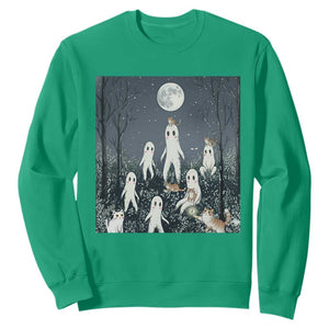 Fresno Nightkittens Nightcrawler Sweatshirt Funny Horror Cat Cryptid Lover Gift TS12 Irish Green Print Your Wear