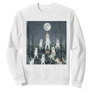 Fresno Nightkittens Nightcrawler Sweatshirt Funny Horror Cat Cryptid Lover Gift TS12 White Print Your Wear