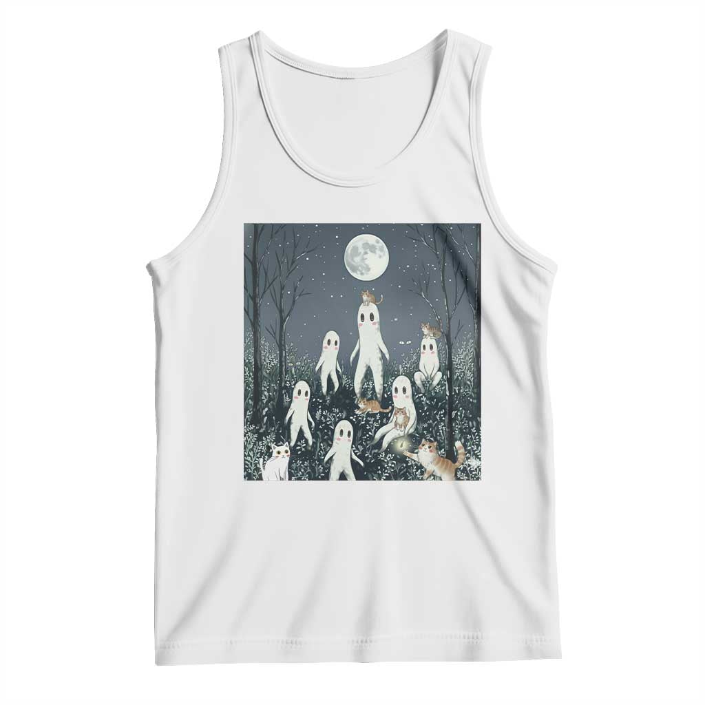 Fresno Nightkittens Nightcrawler Tank Top Funny Horror Cat Cryptid Lover Gift TS12 White Print Your Wear