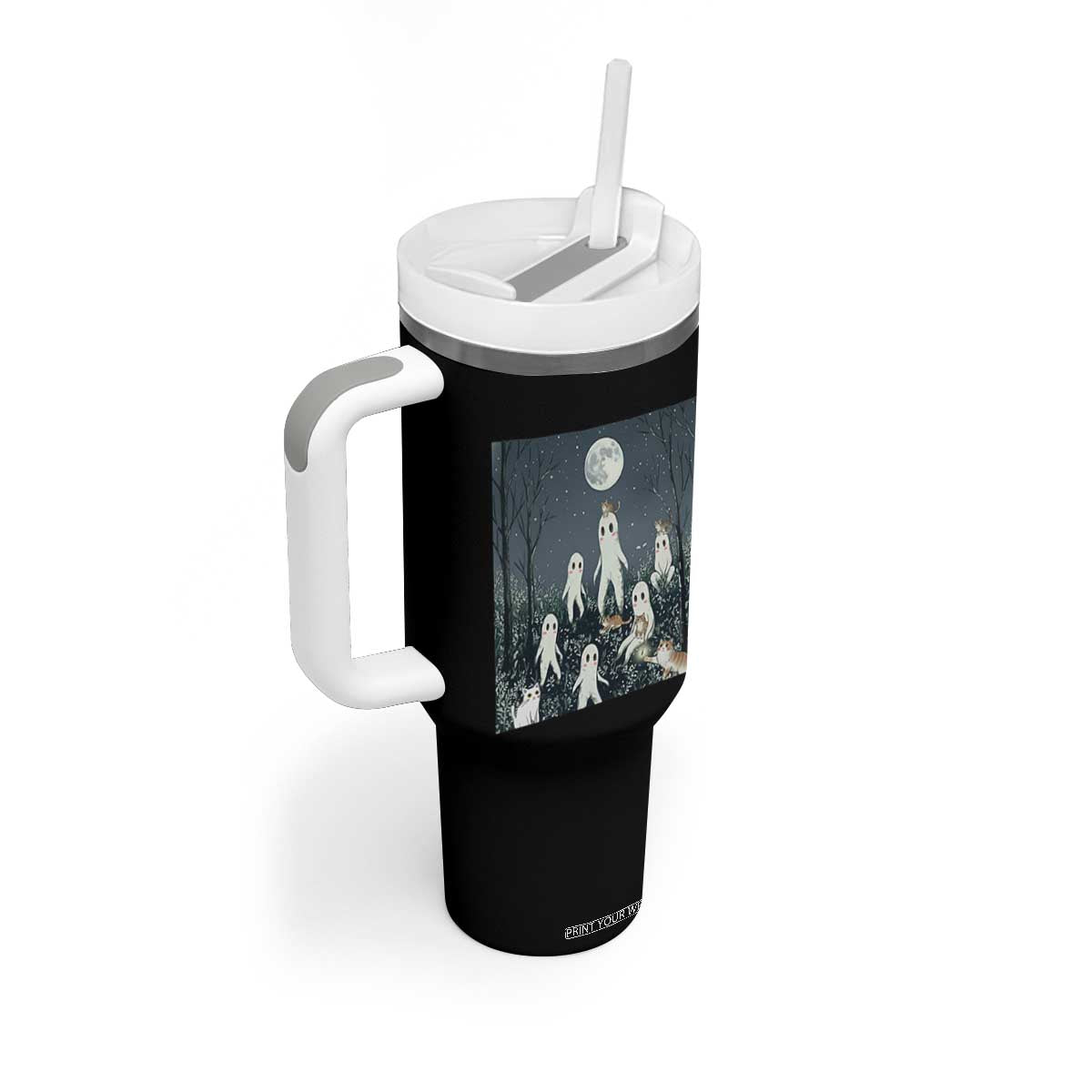 Fresno Nightkittens Nightcrawler Tumbler With Handle Funny Horror Cat Cryptid Lover Gift TS12 Print Your Wear