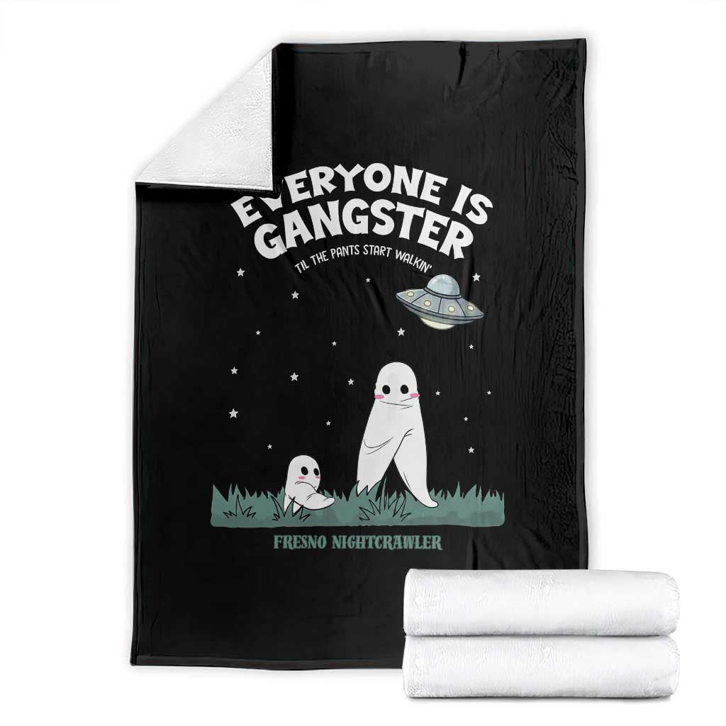 Gangster Til The Pants Start Walkin Nightcrawler Throw Blanket Funny Cryptid Hunter TS12 Black Print Your Wear
