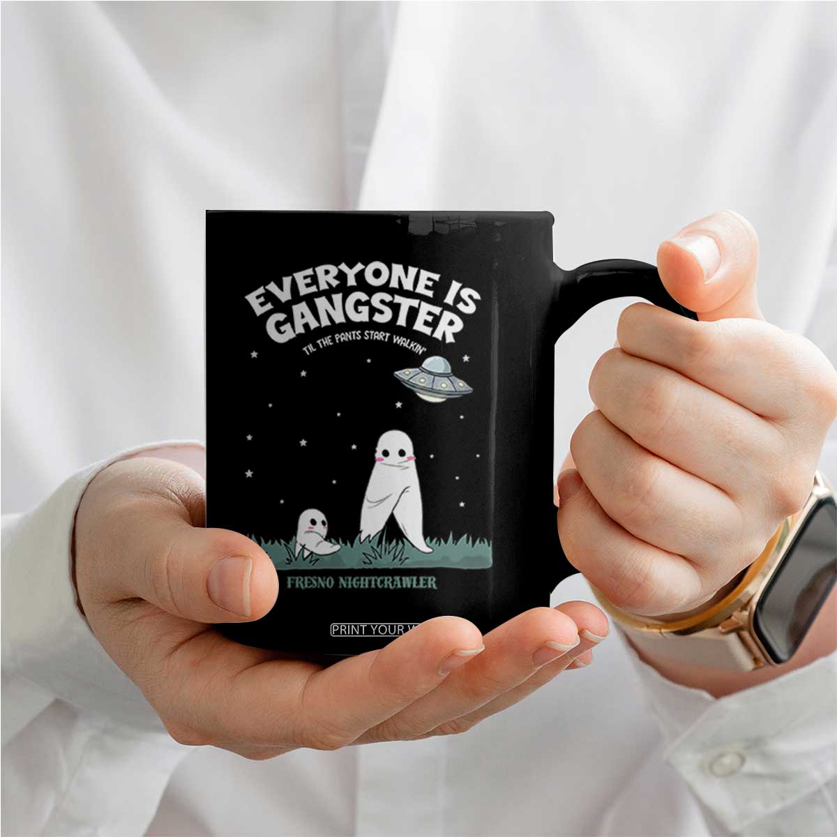 Gangster Til The Pants Start Walkin Nightcrawler Coffee Mug Funny Cryptid Hunter TS12 Print Your Wear