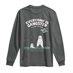 Gangster Til The Pants Start Walkin Nightcrawler Long Sleeve Shirt Funny Cryptid Hunter TS12 Dark Heather Print Your Wear