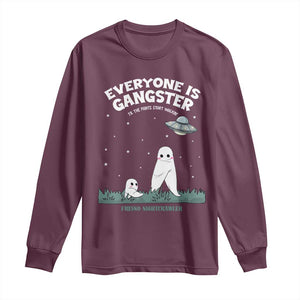 Gangster Til The Pants Start Walkin Nightcrawler Long Sleeve Shirt Funny Cryptid Hunter TS12 Maroon Print Your Wear