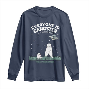 Gangster Til The Pants Start Walkin Nightcrawler Long Sleeve Shirt Funny Cryptid Hunter TS12 Navy Print Your Wear