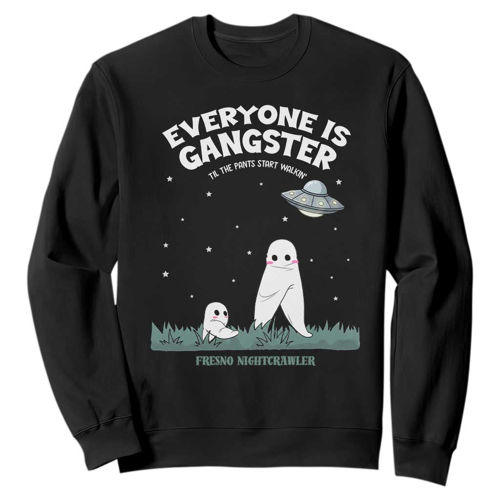 Gangster Til The Pants Start Walkin Nightcrawler Sweatshirt Funny Cryptid Hunter TS12 Black Print Your Wear