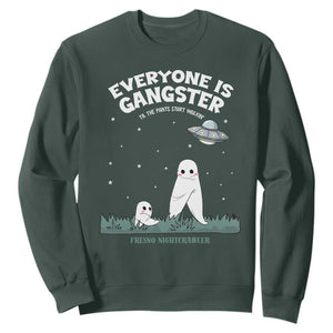 Gangster Til The Pants Start Walkin Nightcrawler Sweatshirt Funny Cryptid Hunter TS12 Dark Forest Green Print Your Wear