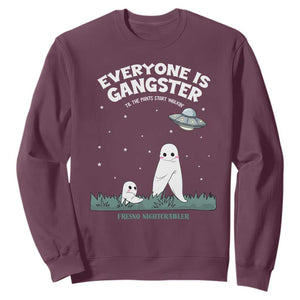 Gangster Til The Pants Start Walkin Nightcrawler Sweatshirt Funny Cryptid Hunter TS12 Maroon Print Your Wear