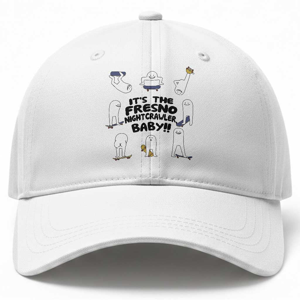 Its The Fresno Nightcrawler Baby Baseball Cap Funny Cryptid Skate Style Gift TS12 Print Your Wear