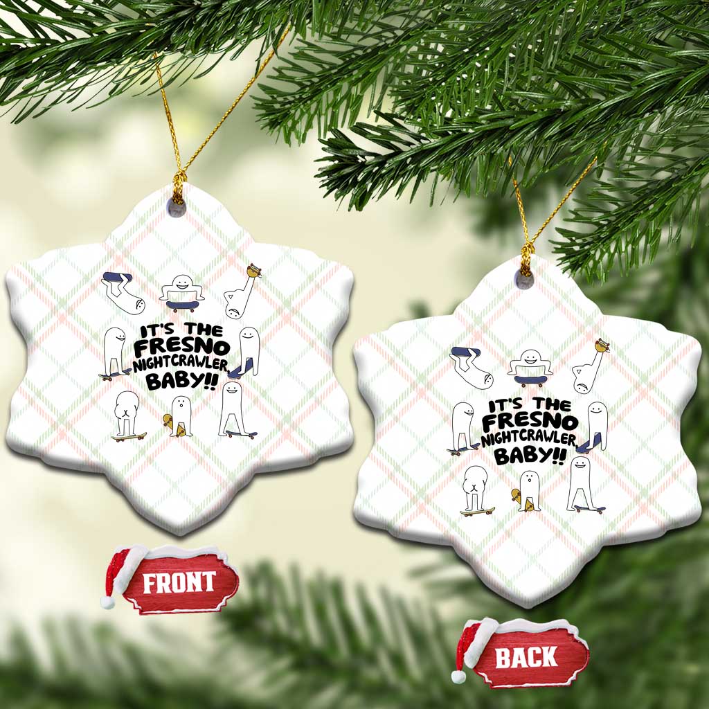 Its The Fresno Nightcrawler Baby Ceramic Ornament Funny Cryptid Skate Style Gift TS12 Print Your Wear