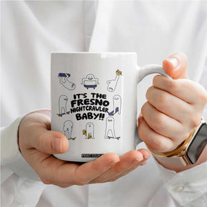 Its The Fresno Nightcrawler Baby Coffee Mug Funny Cryptid Skate Style Gift TS12 Print Your Wear