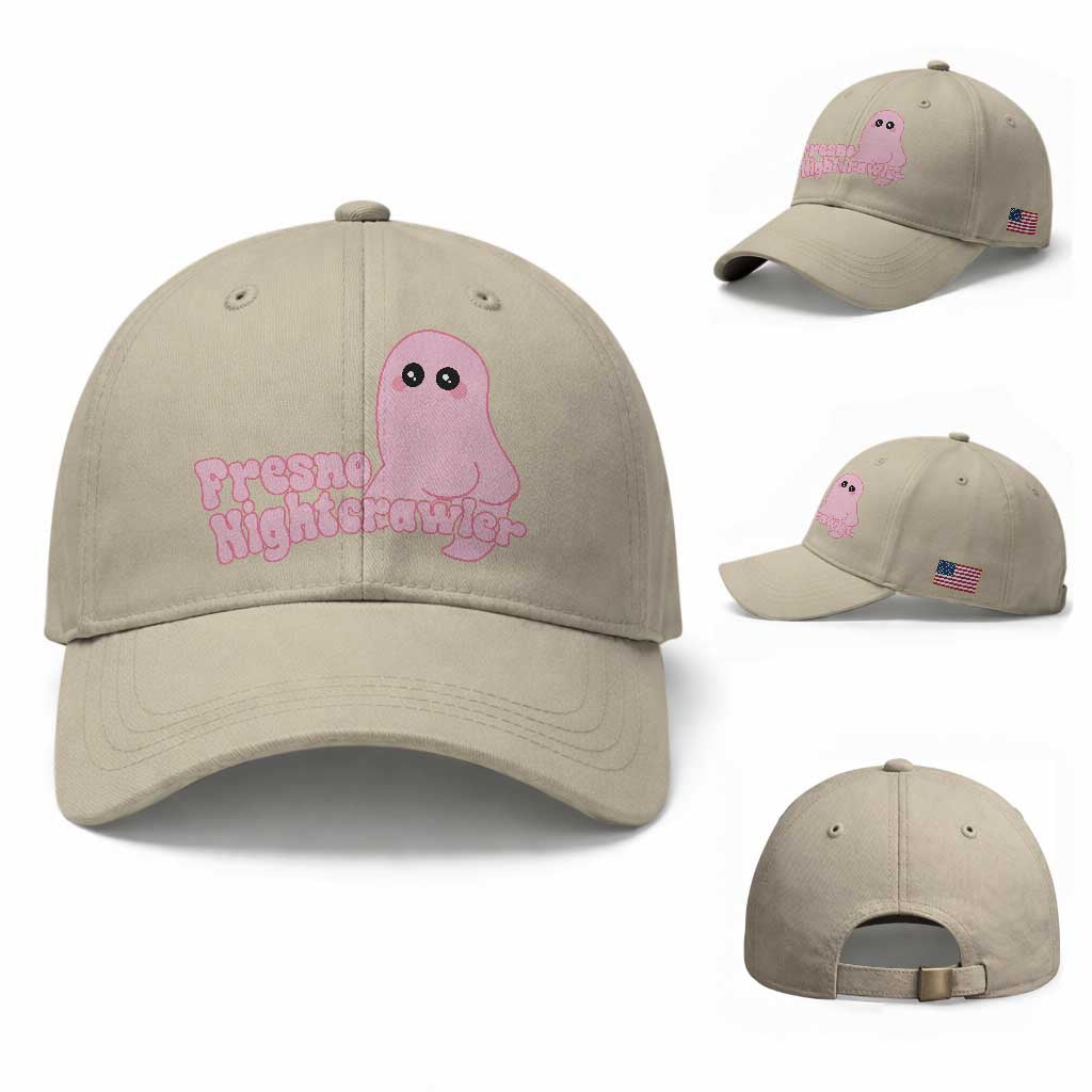 Pink Fresno Nightcrawler Baseball Cap Cryptidcore Aesthetic Gift For Girl TS12 Baseball Cap Universal Fit Beige Print Your Wear