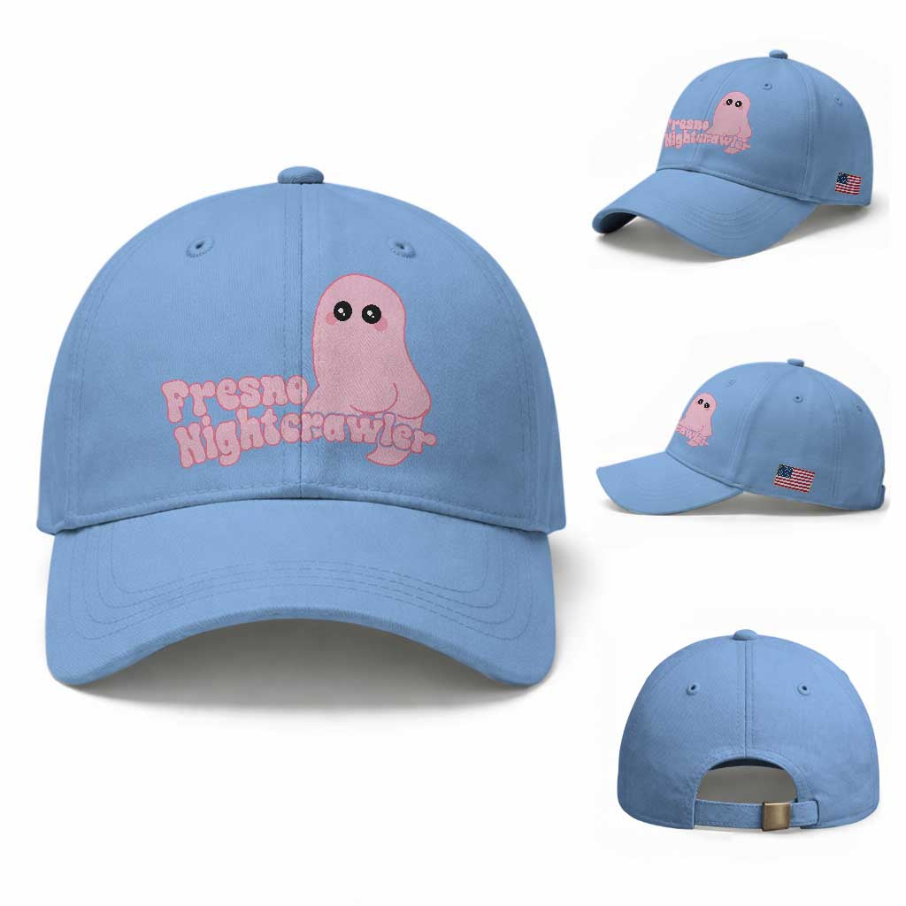 Pink Fresno Nightcrawler Baseball Cap Cryptidcore Aesthetic Gift For Girl TS12 Baseball Cap Universal Fit Light Blue Print Your Wear
