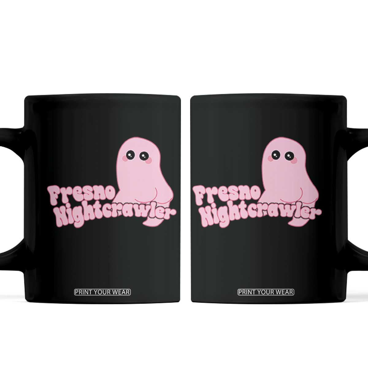 Pink Fresno Nightcrawler Coffee Mug Cryptidcore Aesthetic Gift For Girl TS12 Black Print Your Wear