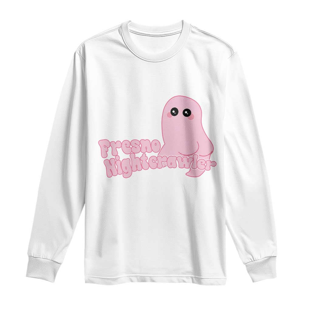 Pink Fresno Nightcrawler Long Sleeve Shirt Cryptidcore Aesthetic Gift For Girl TS12 White Print Your Wear